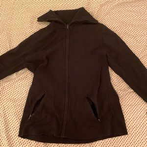 Formal black zip up sweater